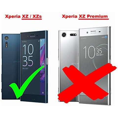 Custodia Compatibile Con Sony Xperia Xz / Xzs In Bruno Caffè - Coperchio Protettiva Con Chiusura Magnetica, Funzione Stand E Tasca Per Le Carte - Foto 2