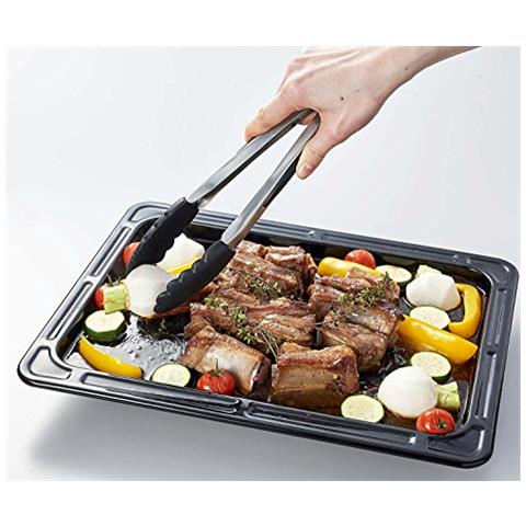 F16800 Pinza Da Cucina Nella Silicon E Acciaio Inox 26 Centimetri Colore: Nero - Foto 5