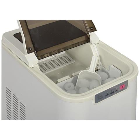 Macchina Per Cubetti Di Ghiaccio 140w 12kg / 24h Con Pulizia Automatica Bianca - Yte-005a1 - Foto 2