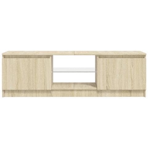 Mobile Porta TV con Luci LED Rovere Sonoma 120x30x35,5 cm - Foto 10