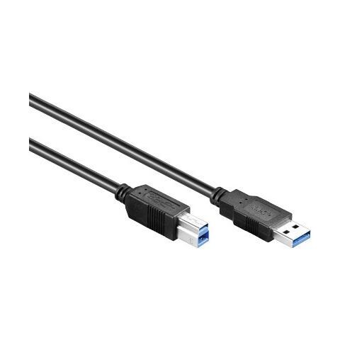 USB A / USB B, 0.5 m, 3.0 (3.1 Gen 1) , USB A, USB B, Maschio / maschio, Dritto, Dritto - Foto 1