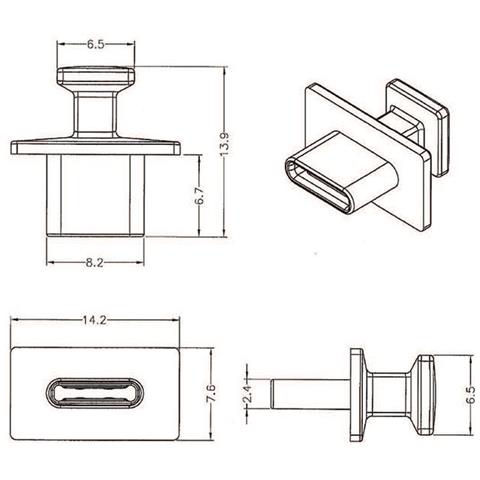 64015 Nero 10pezzo (i) copripresa elettrica - Foto 3