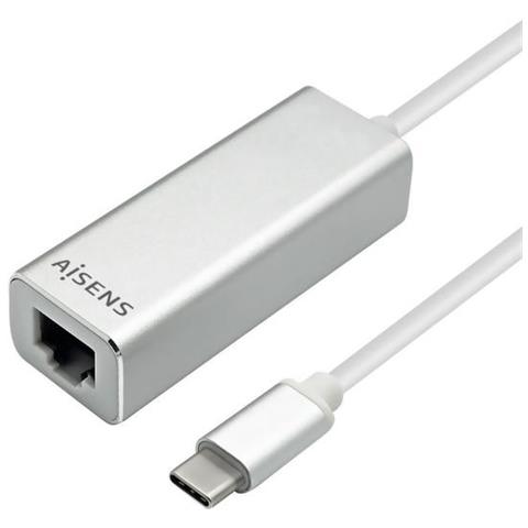 A109-0341 cavo di interfaccia e adattatore RJ-45 USB 3.0 (3.1 Gen 1) Type-C Argento - Foto 1