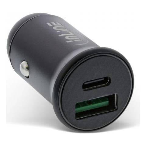 Alimentatore Usb Per Auto, Usb-a + Usb Type-c, Nero - Foto 1
