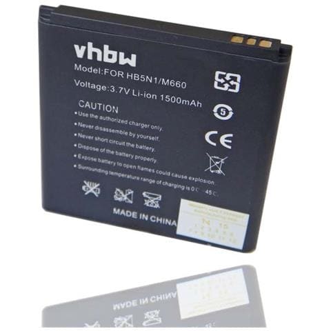 Batteria Sostituisce Huawei Bcc1023, Hb5n1, Hb5n1h Per Smartphone Cellulare (1500mah, 3,7v, Li-ion)  - Foto 2