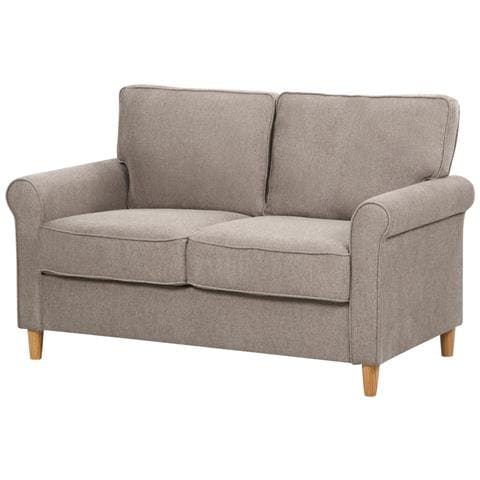 Divano 2 Posti Ronneby Tessuto Marrone Chiaro - Foto 8