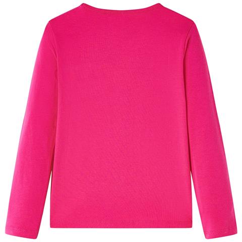 Maglietta Da Bambina A Maniche Lunghe Fucsia 116 - Foto 2
