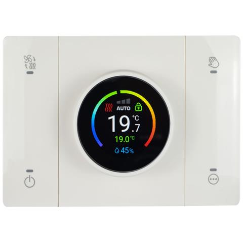 Domus T44 Cronotermostato Wifi Smart Connesso Rilevatore Umidità Ambiente Bianco - Foto 1