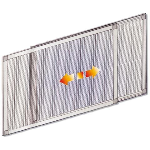 Zanzariera Estensibile In Alluminio Stop Inset H50x132cm Grigio Brixo - Foto 2