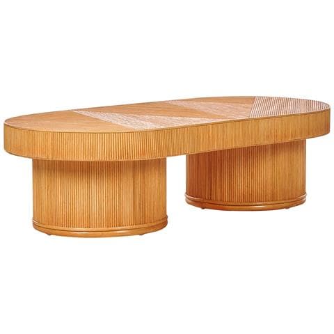 Tavolo Da Giardino Rattan Sintetico Legno Chiaro Coriano - Foto 2