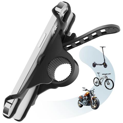 Supporto Bici E Moto Per Smartphone Fissaggio Manubrio Regolabile - Foto 2