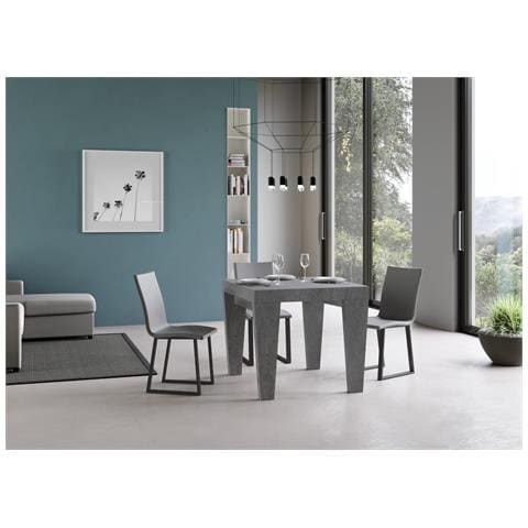 Tavolo Allungabile 90x90/246 Cm Spimbo Premium Cemento - Foto 4
