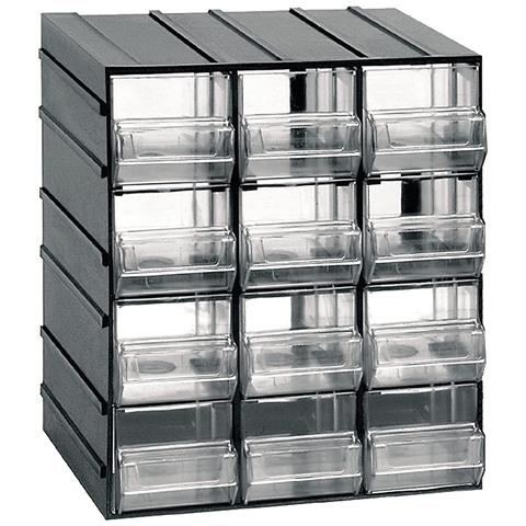 Cassettiera Organizer Porta Minuterie Impilabile Ad Incastro Con 12 Cassetti 19x15xh23 Cm - Foto 1