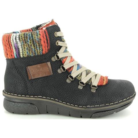 Black Casual Booties Stivaletti Sintetico E Tessile Scarpe Donna Nero Eu 36, 73343-00 - Foto 1