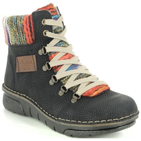 Black Casual Booties Stivaletti Sintetico E Tessile Scarpe Donna Nero Eu 36, 73343-00 - Foto 2