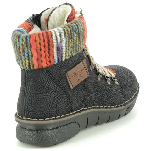 Black Casual Booties Stivaletti Sintetico E Tessile Scarpe Donna Nero Eu 36, 73343-00 - Foto 3