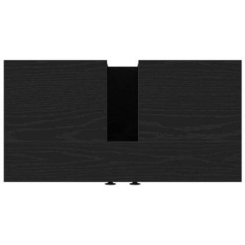 Mobile Lavabo Bagno Rovere Nero 60x30x60cm Legno Multistrato - Foto 2