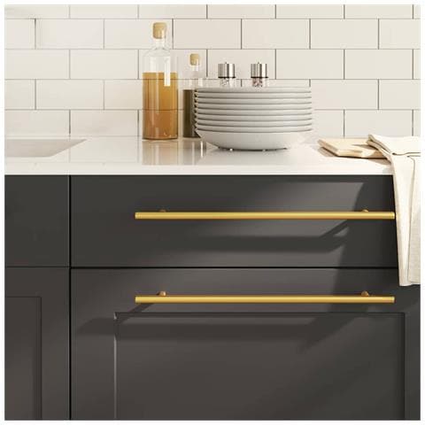 Maniglie Per Mobili 5pz Oro 320mm In Acciaio Inox - Foto 1
