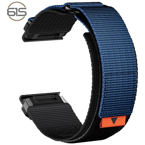 Cinturino Per Orologio In Nylon Da 22 Mm Per Garmin Fenix 8/7x Pro / 5x 6x Blue - Foto 1