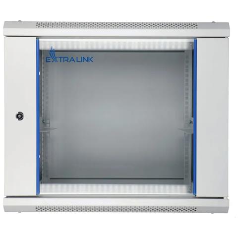 Extralink Armadio per montaggio su rack 9U 600x600 Grigio montaggio a parete, Da parete, 9U, 60 kg, Lucchetti, Grigio - Foto 1