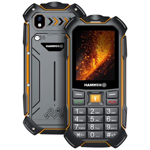 Telefono Rinforzato Batteria 3500mah Ip68 Tasto Sos, Nero / Arancione - Foto 1