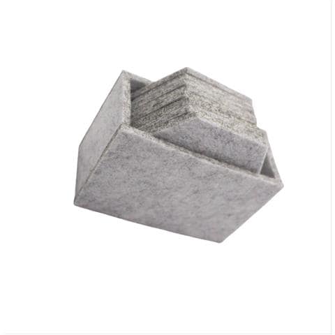 Set Di 8 Sottobicchieri Esagonali In Feltro Antigraffio Per Tazze E Bicchieri Lightgrey - Foto 3