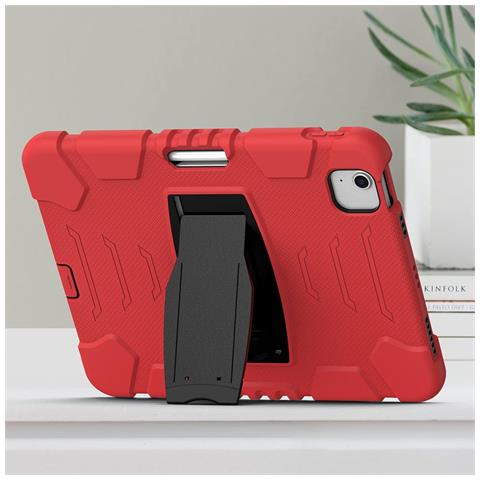 Custodia Per Tablet Ipad Pro 12.9"" 2018/2020 Con Supporto Blindata Rossa - Foto 2