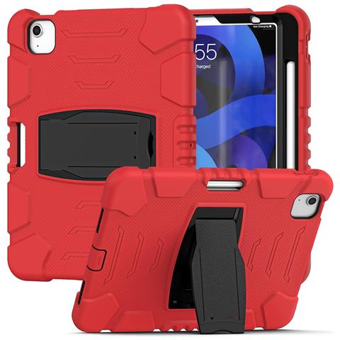 Custodia Per Tablet Ipad Pro 12.9"" 2018/2020 Con Supporto Blindata Rossa - Foto 1