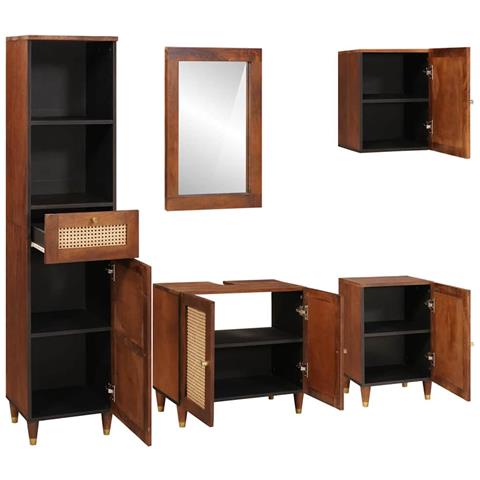 Mobili da bagno con cassetto con porta 5 pcs 38 x 33 x 160 cm - Foto 2