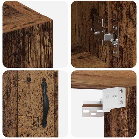 Armadietto a muro Legno vecchio 60 x 31 x 70 cm - Foto 9