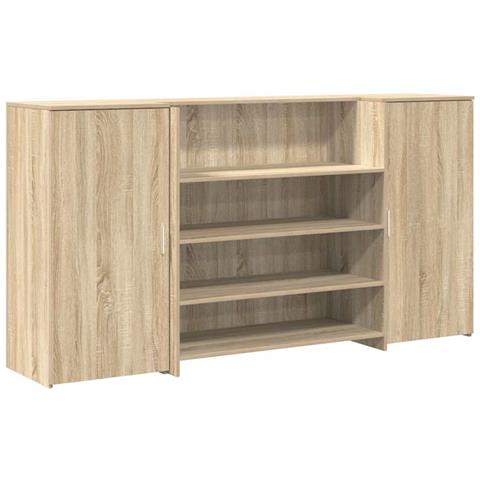 Banco Reception Rovere Sonoma 200x50x103,5 cm Legno Multistrato - Foto 1