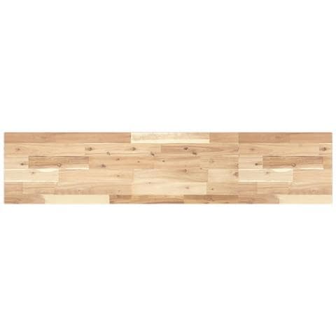 Ripiano a Parete 140x30x2 cm Legno Massello Acacia Non Trattato - Foto 1