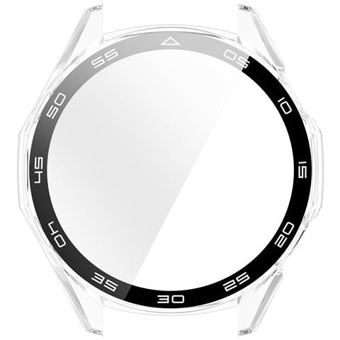 Custodia Protettiva Trasparente Con Scala Compatibile Con Huawei Watch Gt6 46mm - Pc + Vetro Temperato - Foto 1