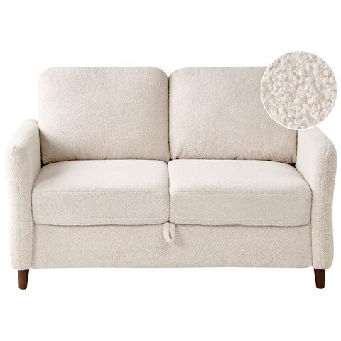 Divano 2 Posti Mare Bouclé Beige - Foto 2