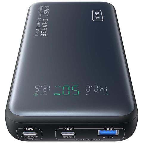 Powerbank 140w Leopard Power 25000mah Porta Usb E Usb-c, Nero - Foto 2