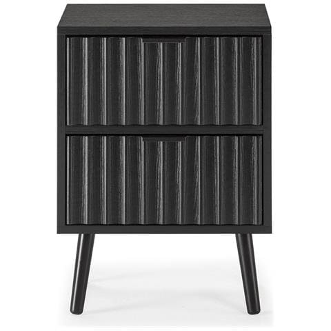 Comodino Lluvia 2 Cassetti Colore Nero - Foto 2