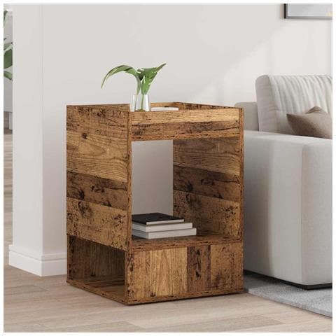 Tavolino Legno vecchio 40 x 40 x 56 cm Legno multistrato - Foto 2