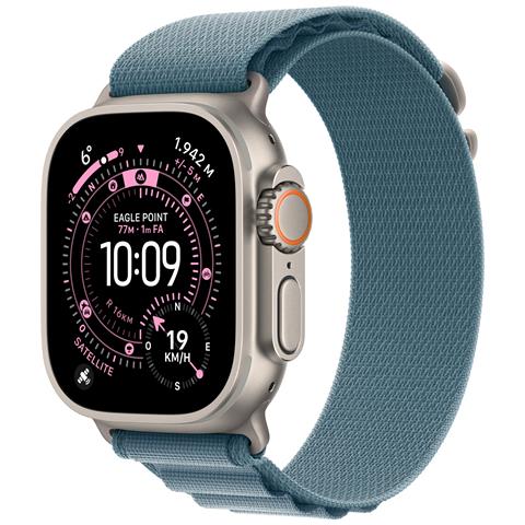 Watch Ultra 3 GPS + Cellular 49mm Cassa Titanio con Alpine Loop Blu Chiaro - Small - Foto 1