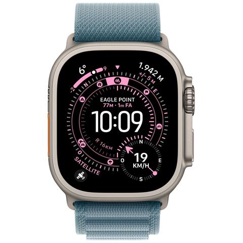 Watch Ultra 3 GPS + Cellular 49mm Cassa Titanio con Alpine Loop Blu Chiaro - Small - Foto 2