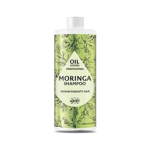 Shampoo Per Capelli Mediamente Porosi, Oil System Medium Porosity Moringa, 1000 Ml, Professional - Foto 1