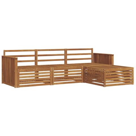Set di divani da esterno 4 pcs Naturale - Foto 1