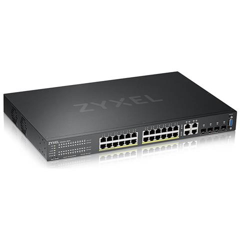 GS2220-28HP Gestito L2 Gigabit Ethernet (10/100/1000) Supporto Power over Ethernet (PoE) Nero - Foto 1