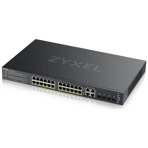 GS2220-28HP Gestito L2 Gigabit Ethernet (10/100/1000) Supporto Power over Ethernet (PoE) Nero - Foto 2