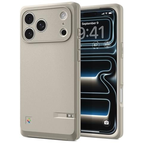 Custodia Spigen Classic Ls Magsafe Per Iphone 17 Pro Color Sabbia - Foto 2