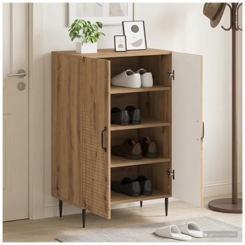 Mobile per scarpe HAARLEM 59,5 x 39,5 x 89,5 cm - Foto 2