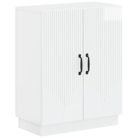 Mobiletto da Bagno HOORN Bianco Lucido 59,5 x 31 x 77 cm - Foto 1