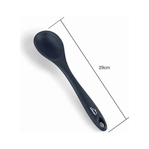 64469 - Cucchiaio da cucina grigio, cucchiaio in silicone, utensili da cucina - Foto 2
