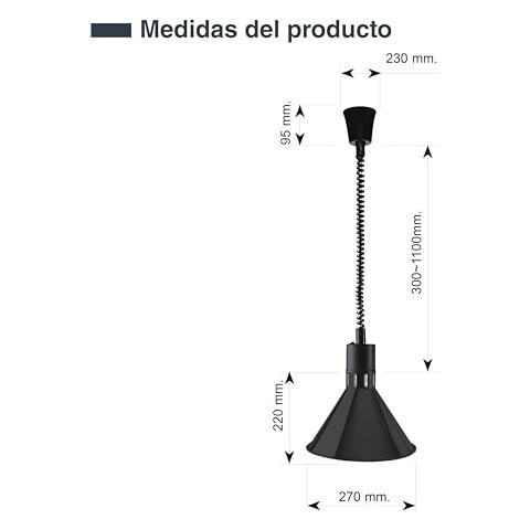 69576 - Lampada riscaldante a infrarossi, lampada conica estensibile, - Foto 3