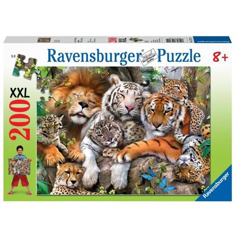 Puzzle Grandi Felini 200 pz 33.7 x 22.9 x 3.8 cm 12721 - Foto 4