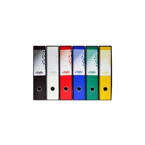 registratore kingbox dorso 8cm f. to protocollo - colore giallo - Foto 1